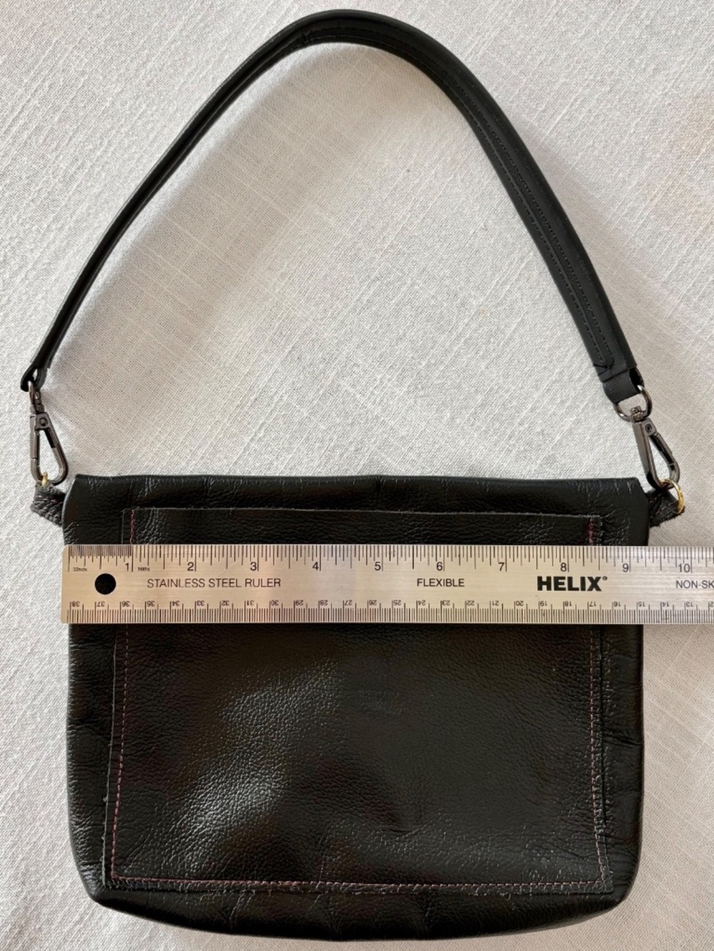 Jessie Blume NWOT Small Boho Handmade Floral Shoulder Bag Canvas Leather Purse - Picture 6 of 7